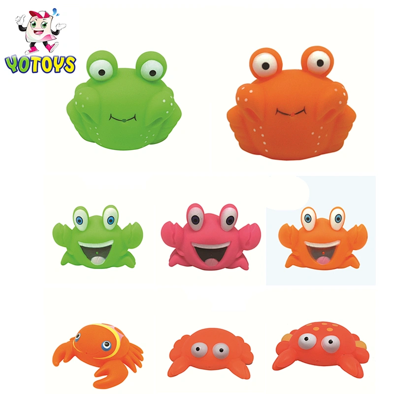 Figet 10pcs Mini Plastic Sea Animal Spielzeug Soft Baby Bath Tub Toys Set for Kids Bathroom Jouet