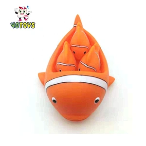 2021 Brinquedos Toys Wholesale Popular Clownfish Set Fish Toy Children Baby Bath Toy for Toddler Girls