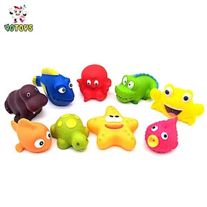 Sea Animal Eco-friendly PVC Rubber Toy Factory Wholesale Octopus Bath Toy