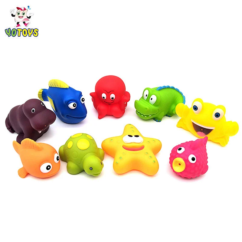 Sea Animal Eco-friendly PVC Rubber Toy Factory Wholesale Octopus Bath Toy