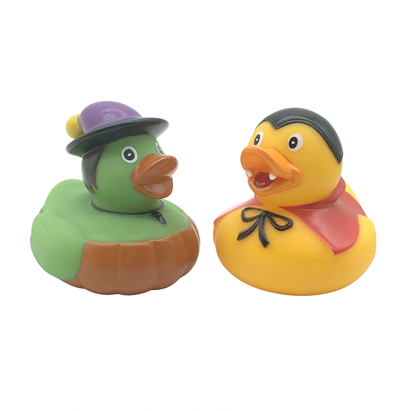 2021 Wholesale Easter Halloween Rubber Little Duck Set Baby Shower Bath Toy for Kids Infants toddler