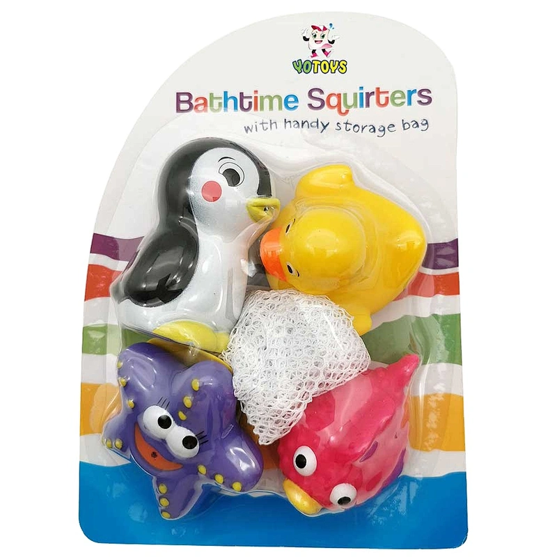 Wholesale Soft Pvc Plastic Rubber Penguin Small Water  Bath Toys Shower Promotion Gift for Kid Toddler