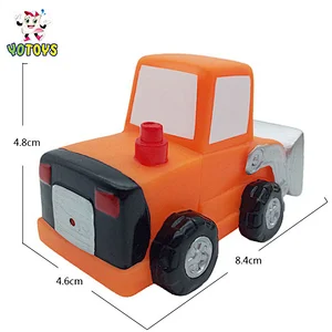 New Product Customized Plastic Vinyl Vehicle Toys Small Car Toys Baby Bath Toys for Babies infant Kids