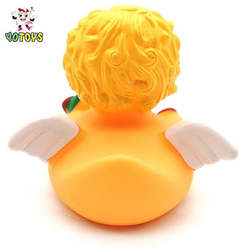 Customized Plastic character Devil Halloween Angel Rubber Duck Duckies Squeaky Bath Toy for Baby