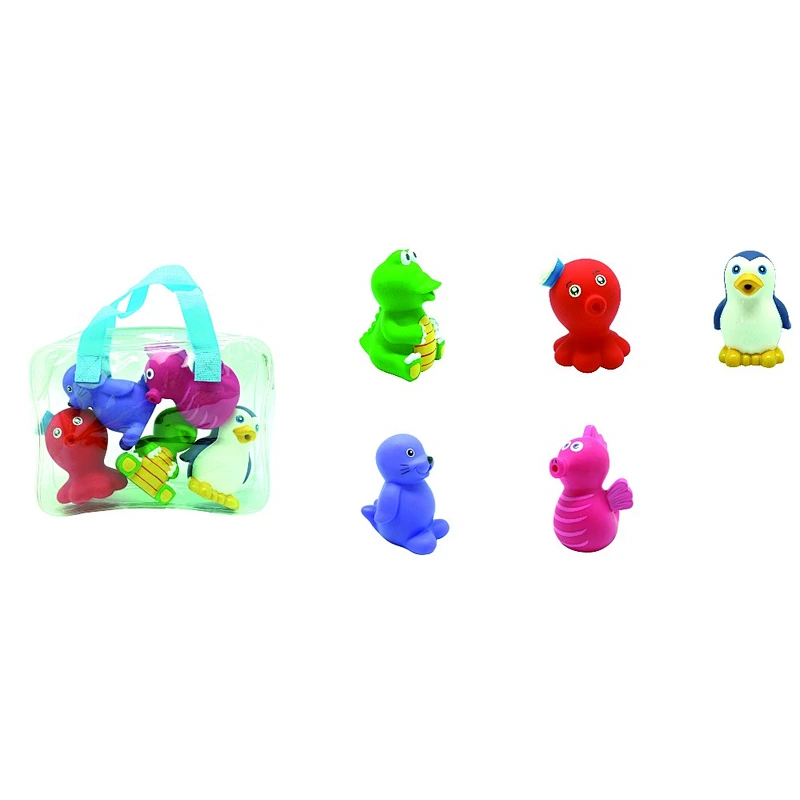 Novelty Lovely Spielzeug Cute Small Mini Plastic Zoo Sea Animal Set Toy Baby Bath Toys Set for Kids