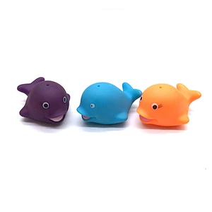 China Wholesale Vinyl Rubber sea animal Whale Shark fish dolphin baby bath squirt water swimming Toy