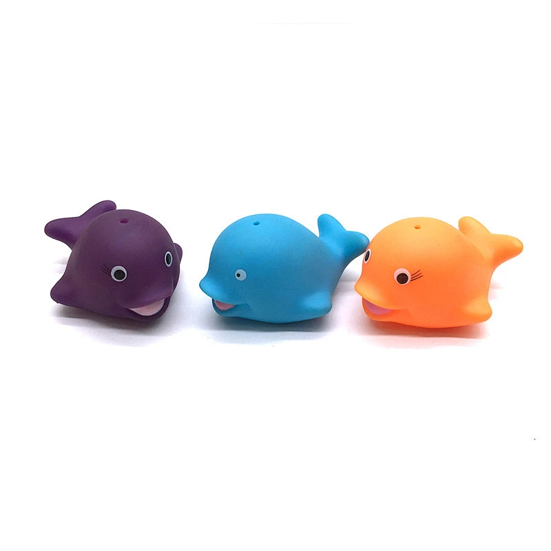China Wholesale Vinyl Rubber sea animal Whale Shark fish dolphin baby bath squirt water swimming Toy