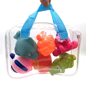 Eco Friendly Rubber Plastic Sea Animal baby Bath Fun Toys Baby Bathtub Bathroom Toy for Kids toddler