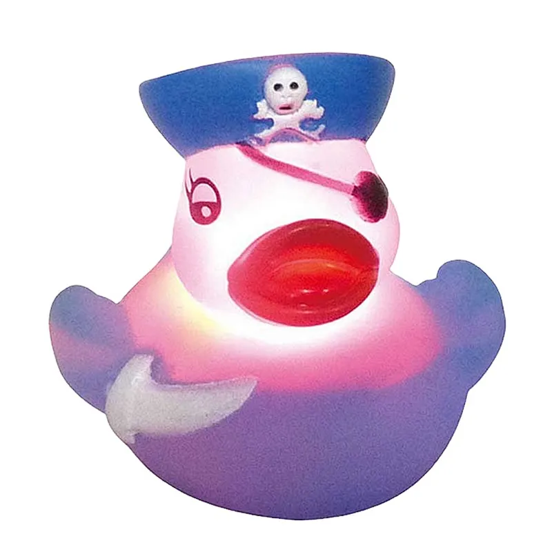 Plastic Rubber Led Light Up Flashing Rubber Duck Water Baby Bath Tub Bathroom Toys for Children Girl
