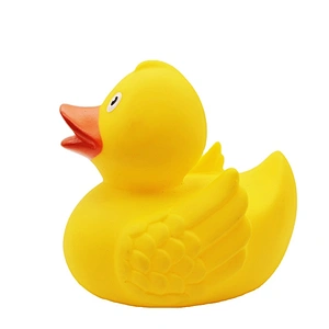 Dongguan Figet Customized Toys Rubber Duck Floating Little Squeaky Baby Infant Water Bath Toy for Kid