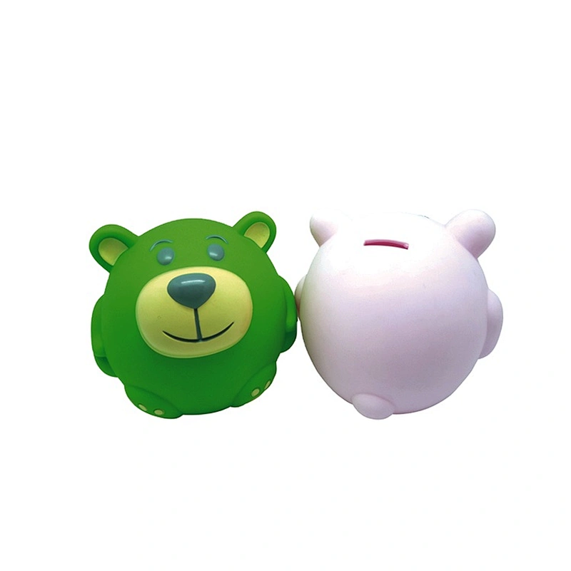 Colorful Hippo plastic money box piggy bank for kids