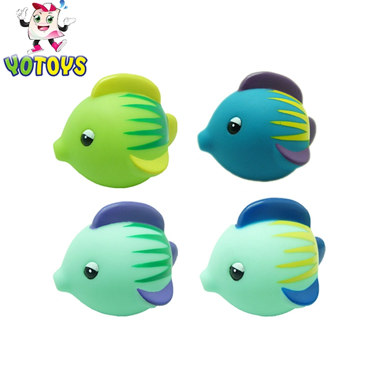 Manufacturer rubber Ocean Sea Animal little fish clown Dolphin Plastic Baby Bath Toys for Kids Child