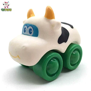 Blue Lovely Movable Race Push Car Mini Little Baby Car Toys Set Educational Toy for Boys Gift
