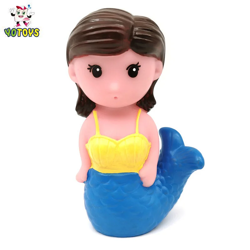 2022 Eco Friendly Ocean Sea Animal Figure Mermaid doll Squirting water games Bath time Toys for Baby