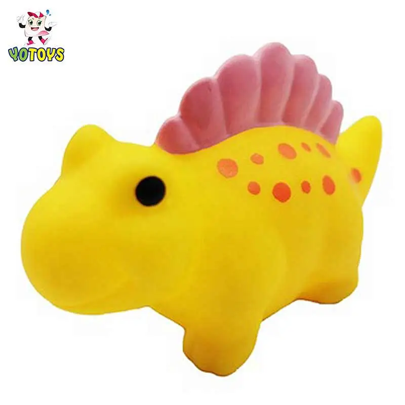 Wholesale Land Animal Elephant Dinosaur Rubber Toy PVC Animal baby Bath Toy for Kids