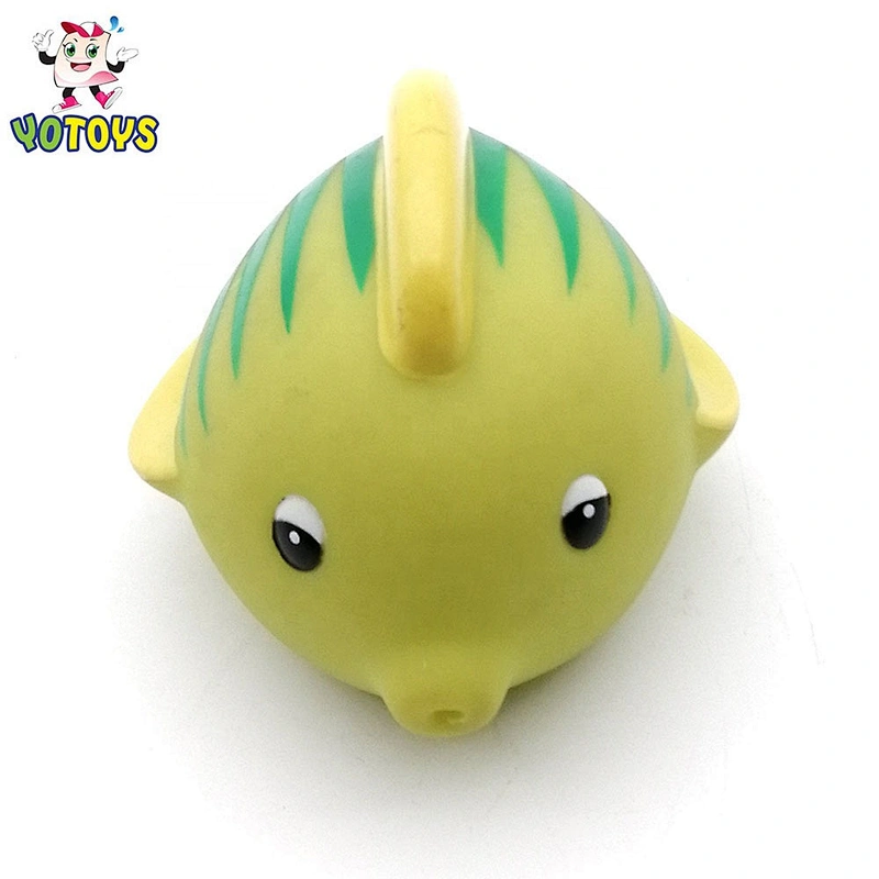 Eco-friendly Rubber Sea Animal Pvc Plastic Floating Clownfish Baby Squirting Bath Toy for Infant Kids