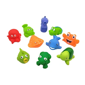 Wholesale Rubber Frog Juguetes Soft Cheap Small Plastic Sea Animal Baby Squirt Bath Toys for Kids