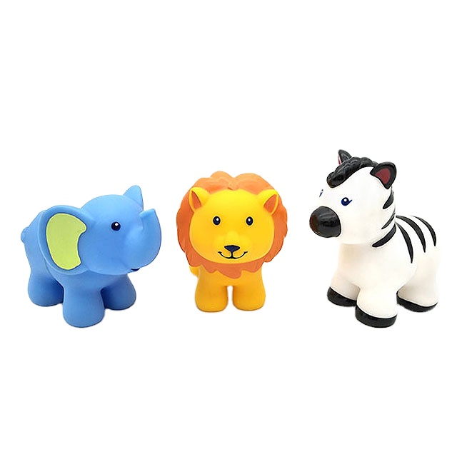 Eco Friendly Rubber Separable Toy Animal Series Toy Set Baby Educational Learning Toys for Kids Child