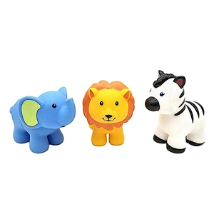 Eco Friendly Rubber Separable Toy Animal Series Toy Set Baby Educational Learning Toys for Kids Child