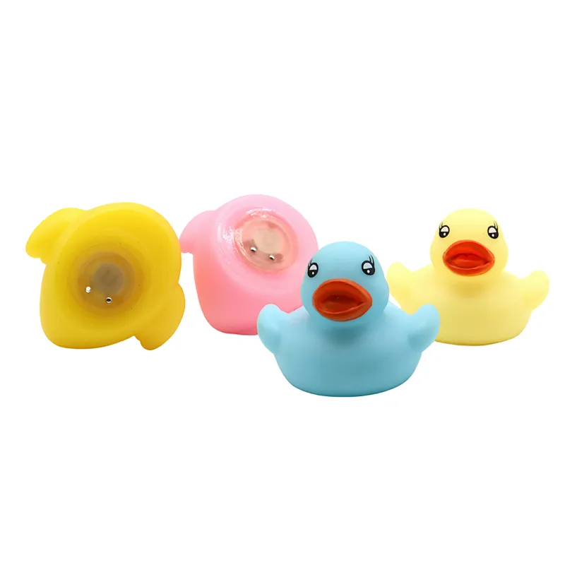 2021 Princess Plastic Rubber Duck Bath Toys Floating Flashing Led Light Up Toy for Babies Child Girls