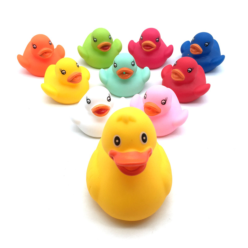 Factory Wholesale Cute Rubber Ducky mini pato borracha Plastic PVC Yellow Duck Baby Bath Toys for Child