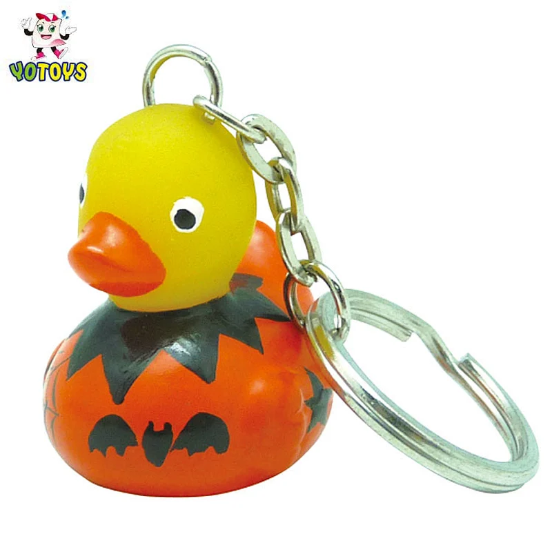 Custom Pvc 3d Soft Rubber Duck Sporting Volleyball American Football Basketball Key Ring Key Chain Toy