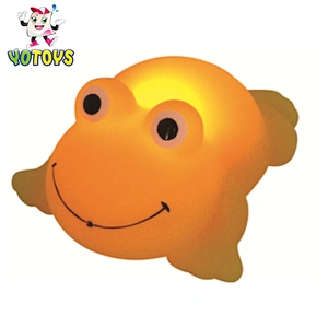 2021 Princess Plastic Rubber Duck Bath Toys Floating Flashing Led Light Up Toy for Babies Child Gilrs