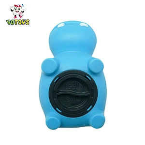 Colorful Hippo plastic money box piggy bank for kids