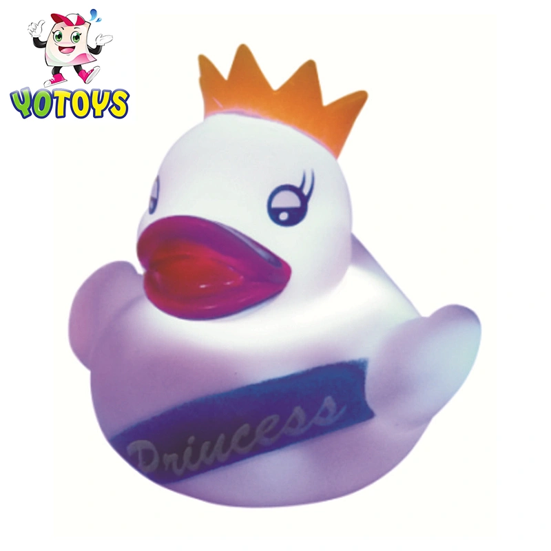 Wholesale Eco Friendly Plastic Toys Safe Game Small Rubber Duck Light Up Led Bath Toy for Kids Gift