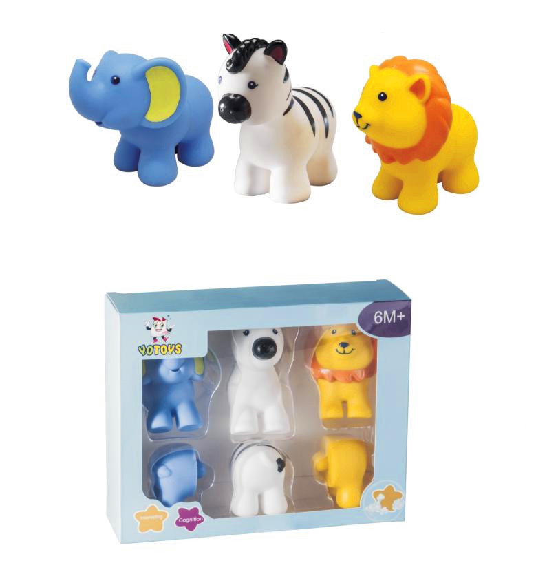Popular Plastic Detachable Animal Educational Toys for 6M+ Kids