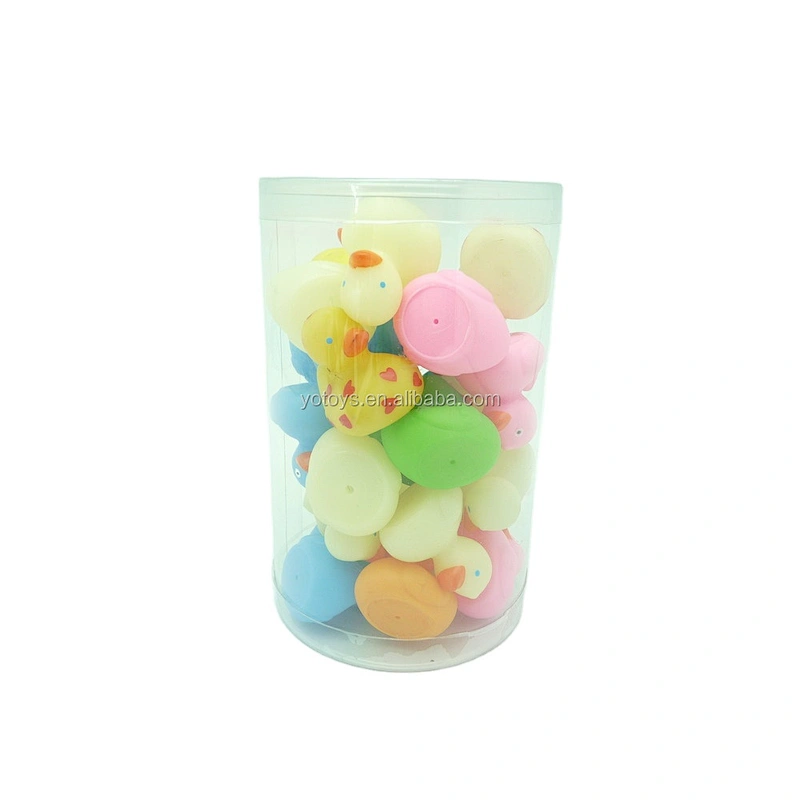 mini pato borracha Summer Shower Time Play Toy Mini Plastic Rubber Duck Animal Baby Bath Toy Set for Kids