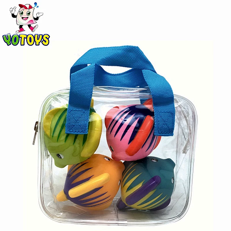 Eco-friendly Rubber Sea Animal Pvc Plastic Floating Clownfish Baby Squirting Bath Toy for Infant Kids