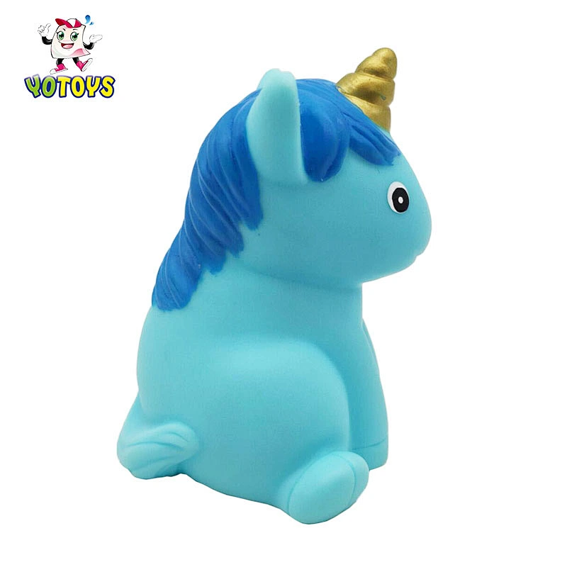 2021 juguete Wholesale plastic Vinyl Animal Unicorn Squeaky Sound baby water Bath Toys for Kids girls