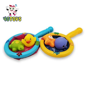 Kids High quality and Funny Floating Plastic Bath Toy Fishing Set with Fishing Net