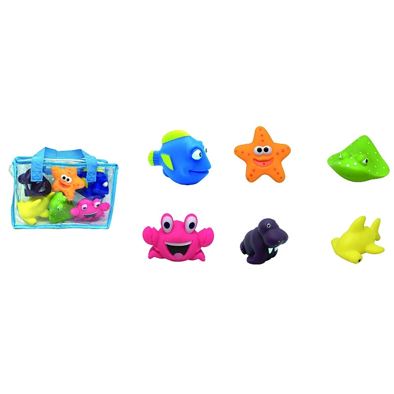 Novelty Lovely Spielzeug Cute Small Mini Plastic Zoo Sea Animal Set Toy Baby Bath Toys Set for Kids