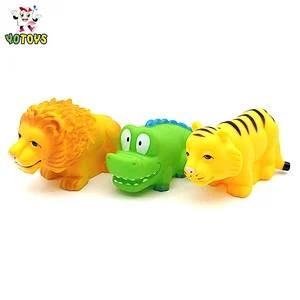 kids forest animals plastic jungle toys set water squirt animals for swimming pool