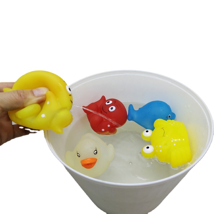 Vinyl CE standard environmental temperature testing rubber bath changing color bath duck