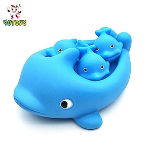Most popular Children Bathing Water Toy Plastic Squirting Toy Animal Set Bath Toy