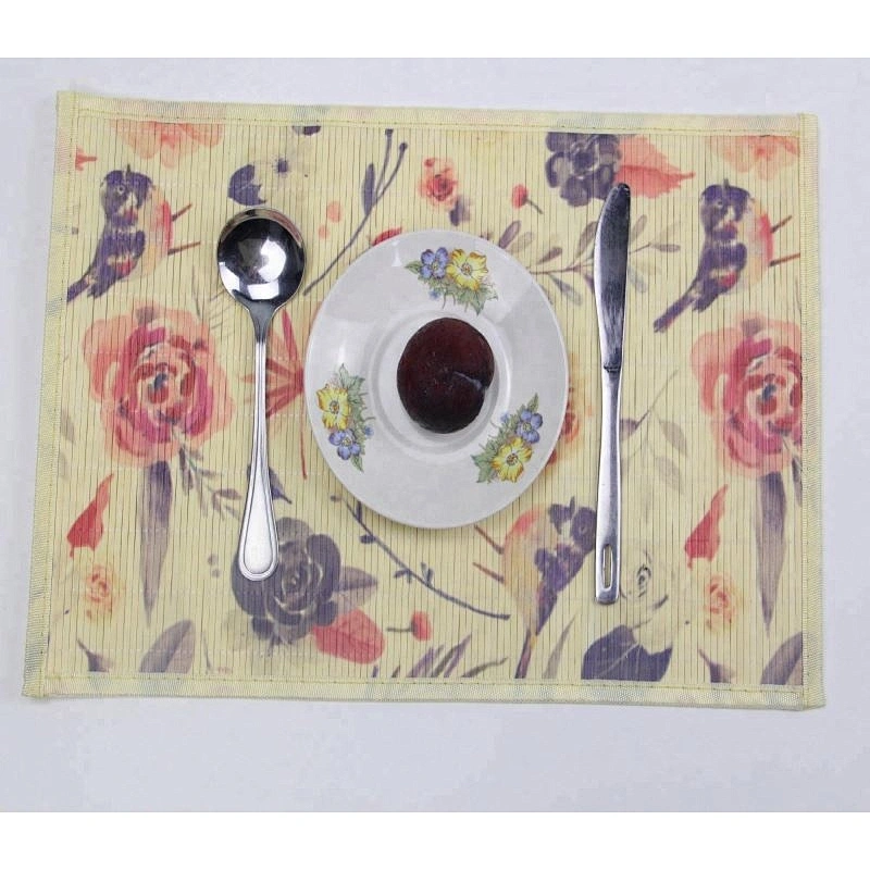 Luxury table dinner woven bamboo placemat for wedding
