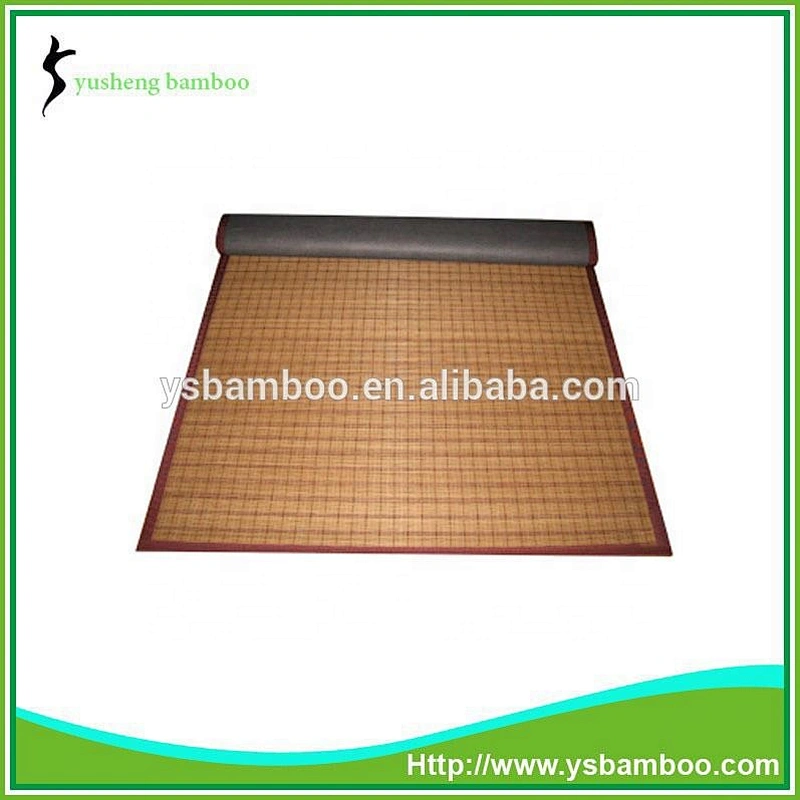 Brown plaid bamboo mats