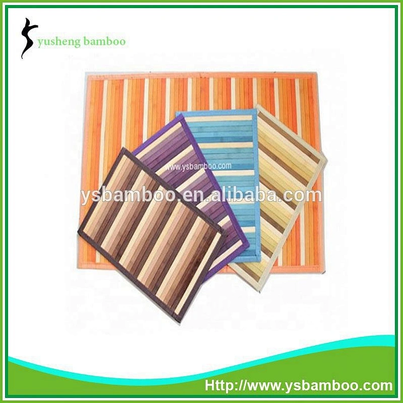 Everlasting Color stripe pattern bamboo mat