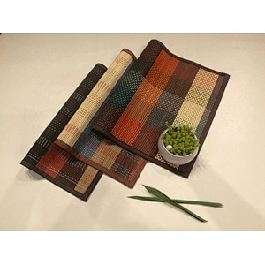 Luxury printed table dinner bamboo placemat for wedding