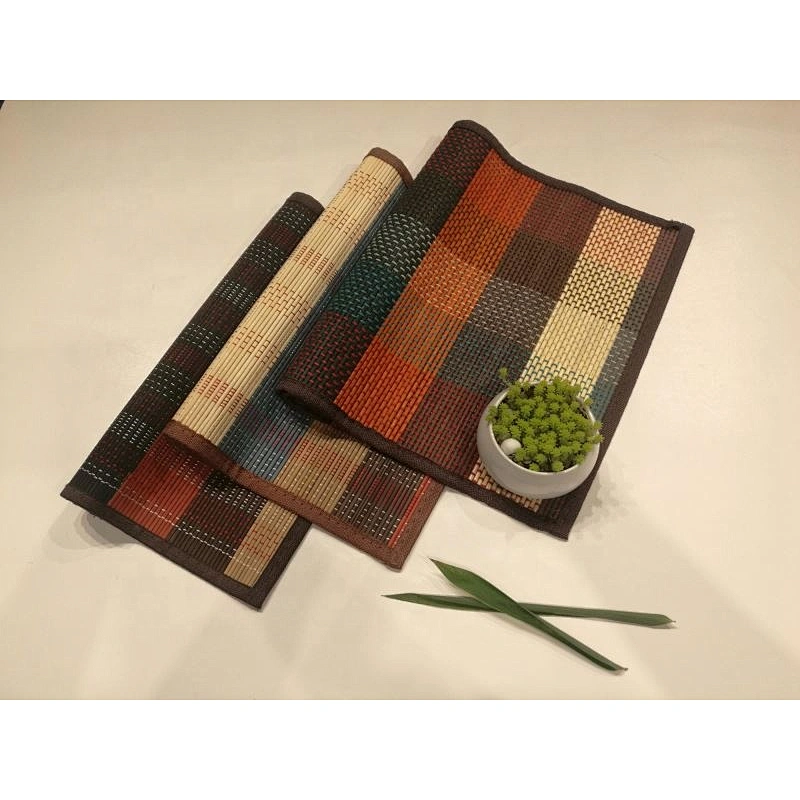 Luxury printed table dinner bamboo placemat for wedding