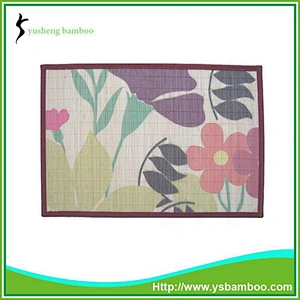 Environmental Color Printing Bamboo Carpet