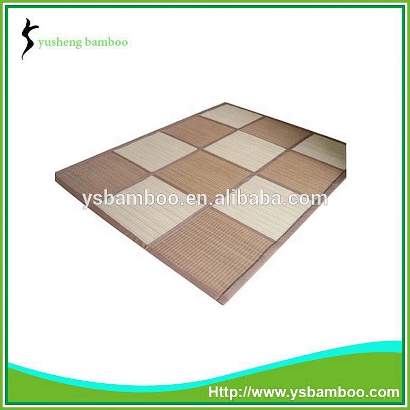 Double color charming bamboo carpet tiles (12 blocks )