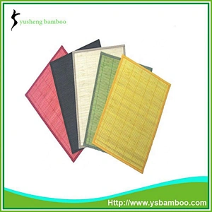 Environmental colorful bamboo placemat