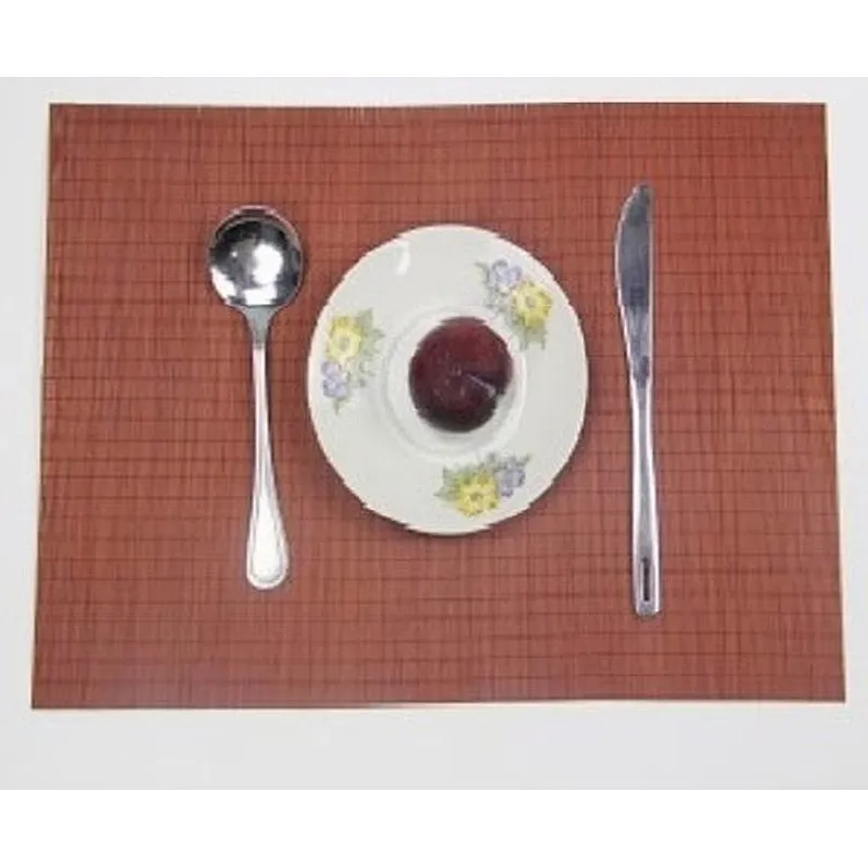Natural printing  table dinner bamboo placemat