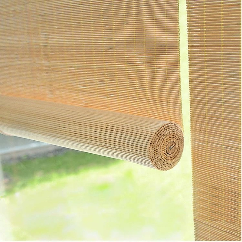 wooden zebra roller blind curtain