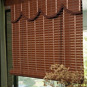 wooden zebra roller blind curtain