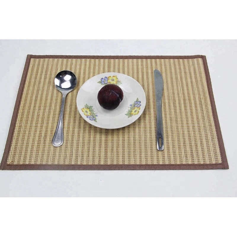 Colorful printed table dinner bamboo placemat for wedding